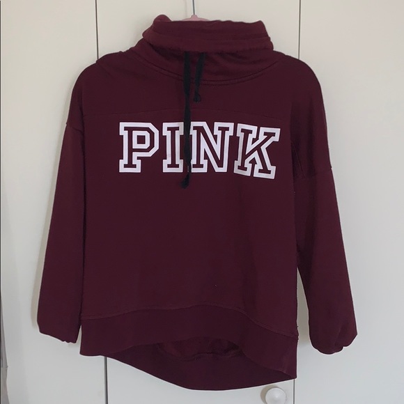 Pink Maroon Hoodie - Picture 1 of 2